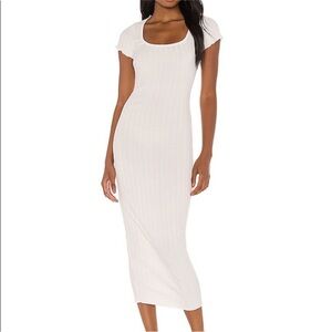 Privacy please White Midi Dress